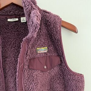 L.L.Bean Purple Fleece Vest | Size Small